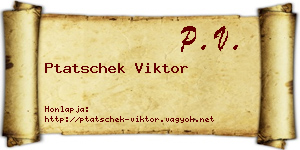 Ptatschek Viktor névjegykártya